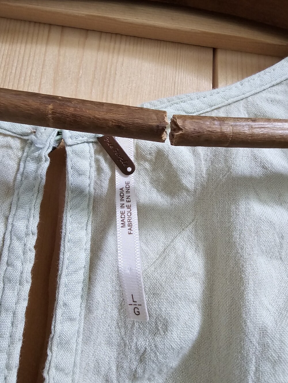 Free People Sage Green Maxi Dress with Tie Front - Picture 2 of 4